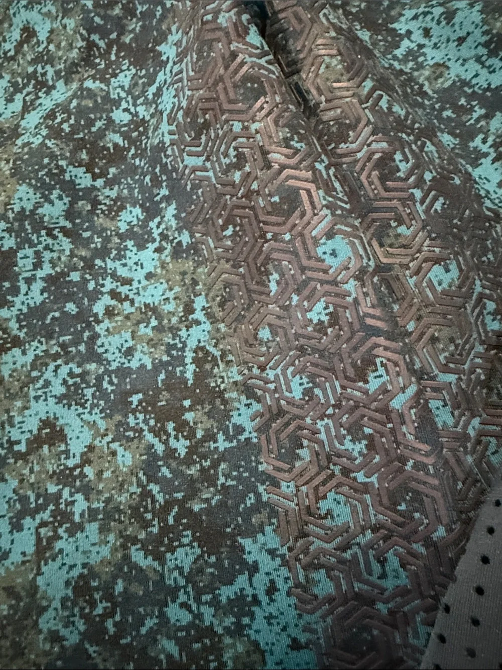 Ariat Teal and Black Girls' Printed Performance Leggings
For horse back riding - Picture 2 of 6